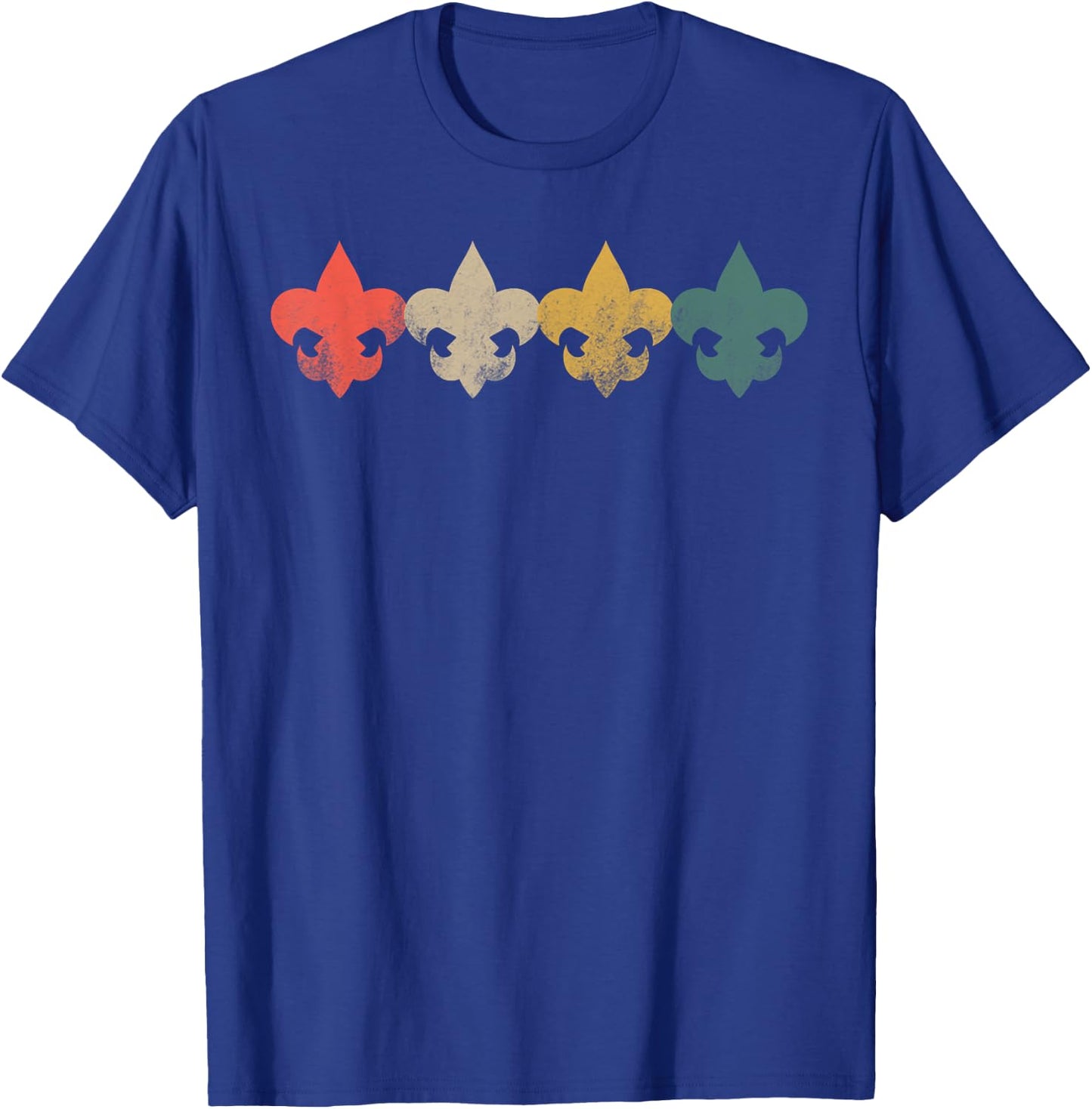 Men Women Boys Girls | Retro Vintage Scouting T-Shirt - T-Shirt | Royal