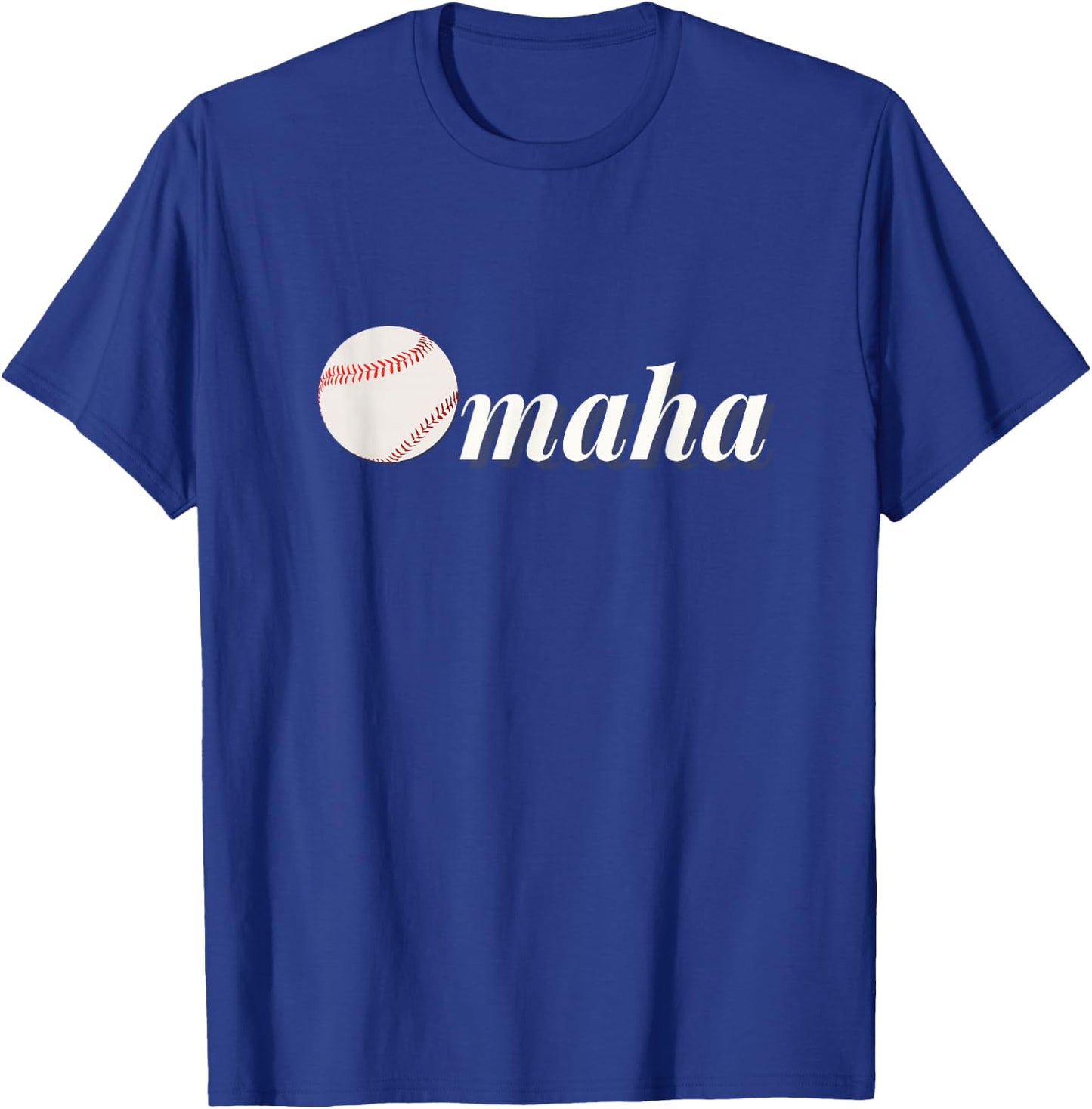 Omaha Baseball College Baseball Fans T-Shirt - T-Shirt | Royal