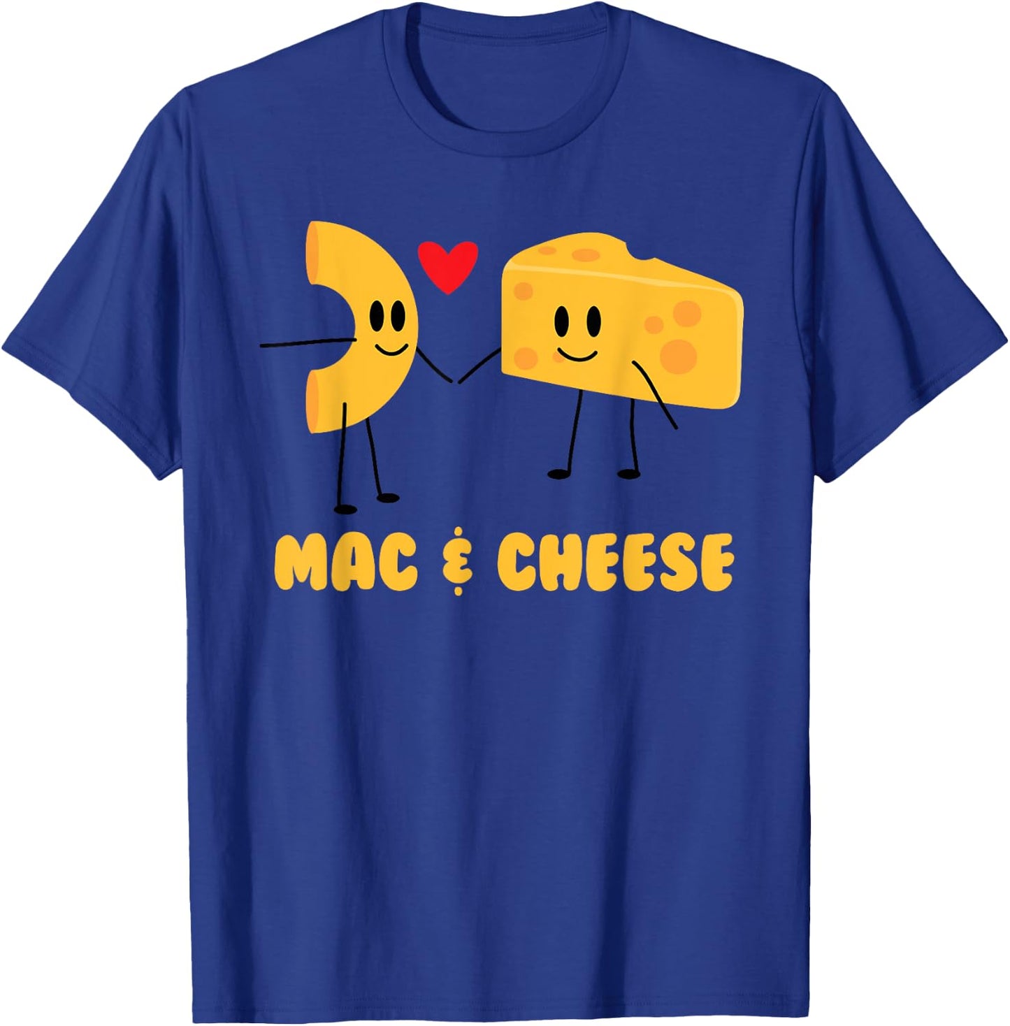 Funny Mac & Cheese Love Food - Cute Veggie Gift T-Shirt - T-Shirt | Royal