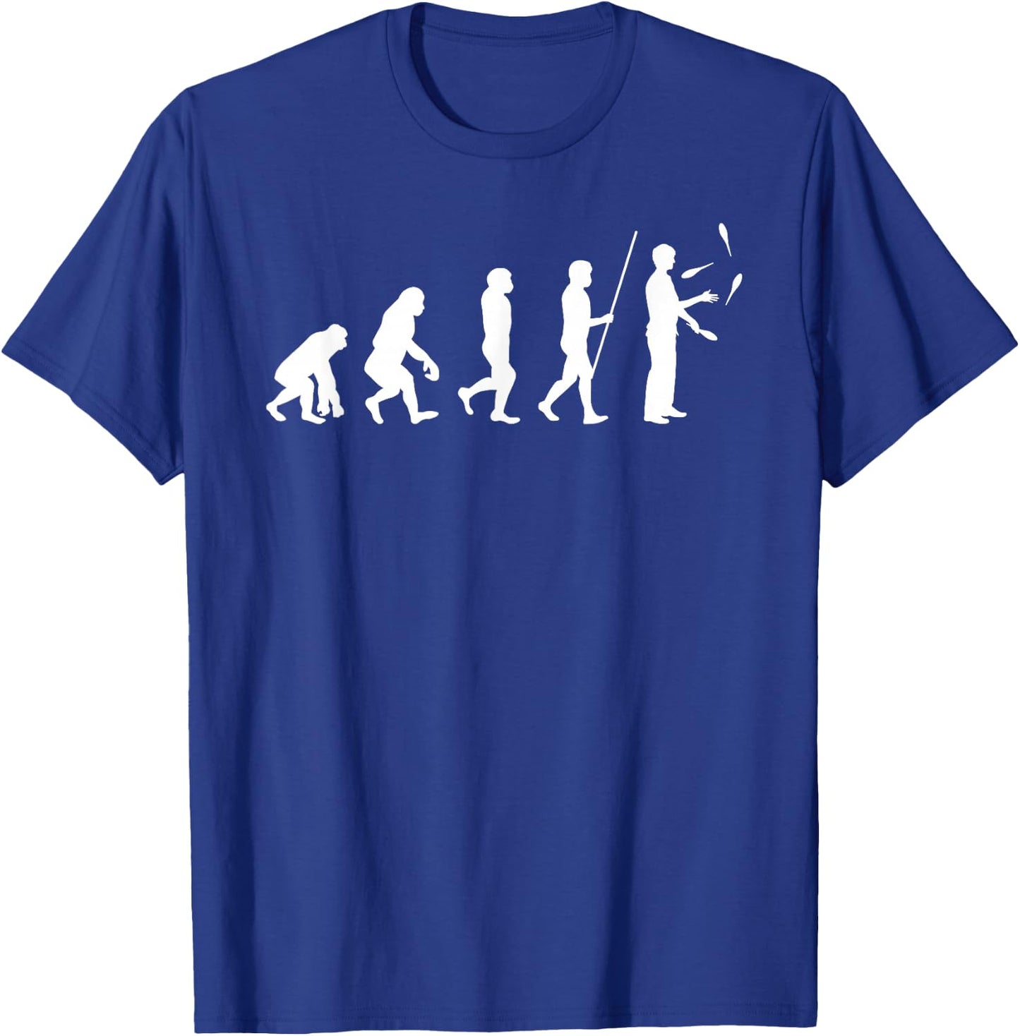Juggling Evolution Funny Juggle Juggler Gift Shirt T-Shirt - T-Shirt | Royal