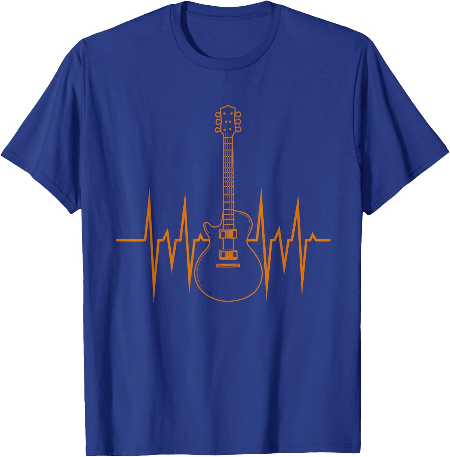Heartbeat Guitar T-Shirt - T-Shirt | Royal