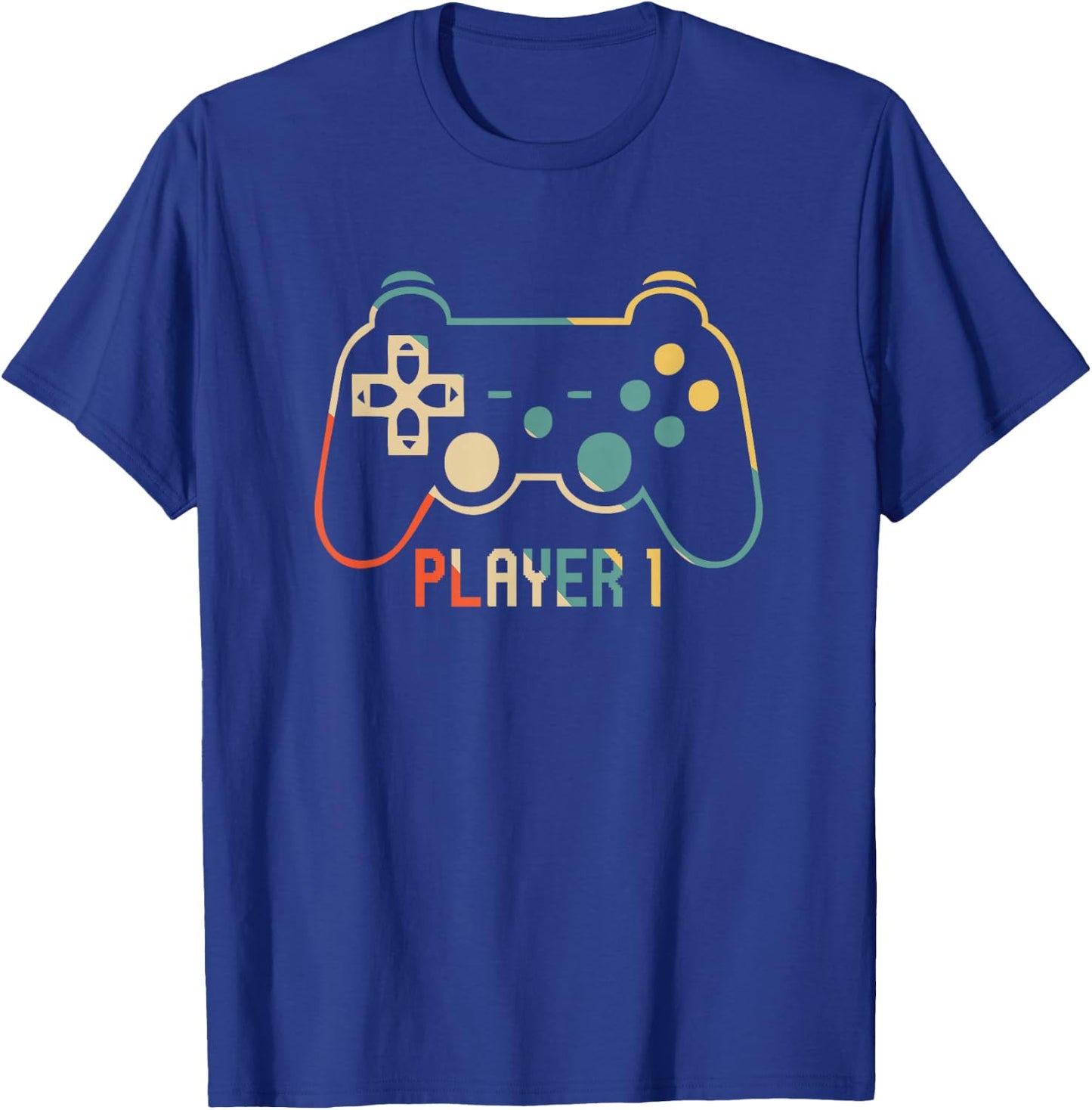 Matching Gamer for Dad, Mom & kids Player 1,2,3 T-Shirt - T-Shirt | Royal