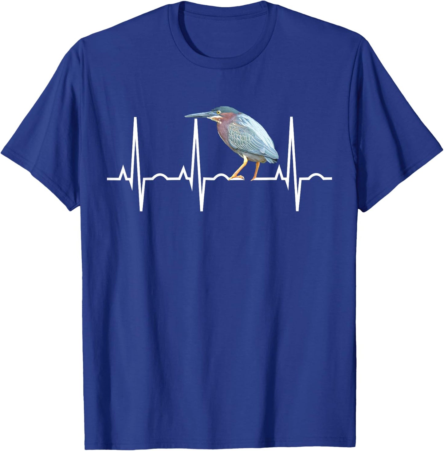 Green Heron Shirt - Green Heron Birder Gift T-Shirt - T-Shirt | Royal