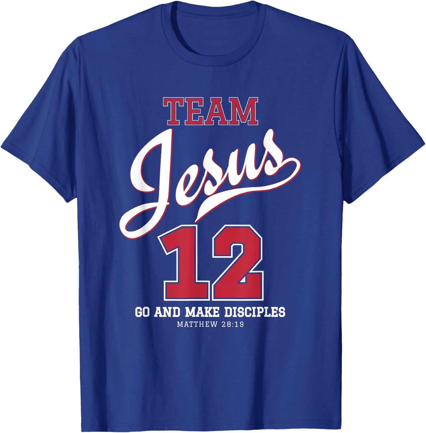 Jesus and Baseball Team Jesus Christian shirts T-Shirt - T-Shirt | Royal