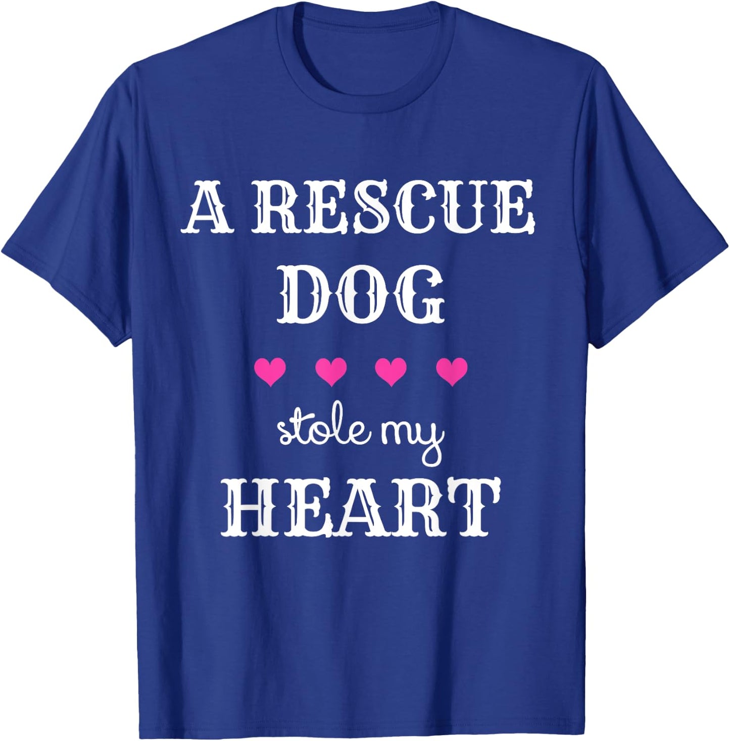 Dog Rescue - A Rescue Dog Stole My Heart Women Girls Kids T-Shirt - T-Shirt | Royal