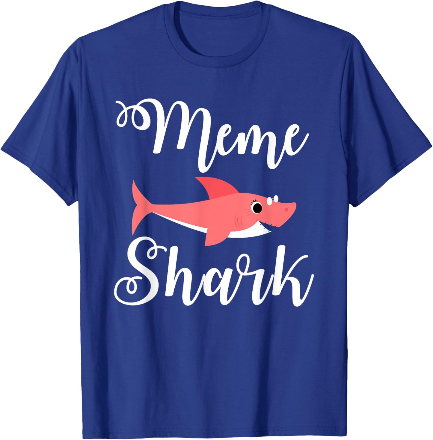 MeMe Shark Funny French Canadian Grandma Novelty T-Shirt - T-Shirt | Royal