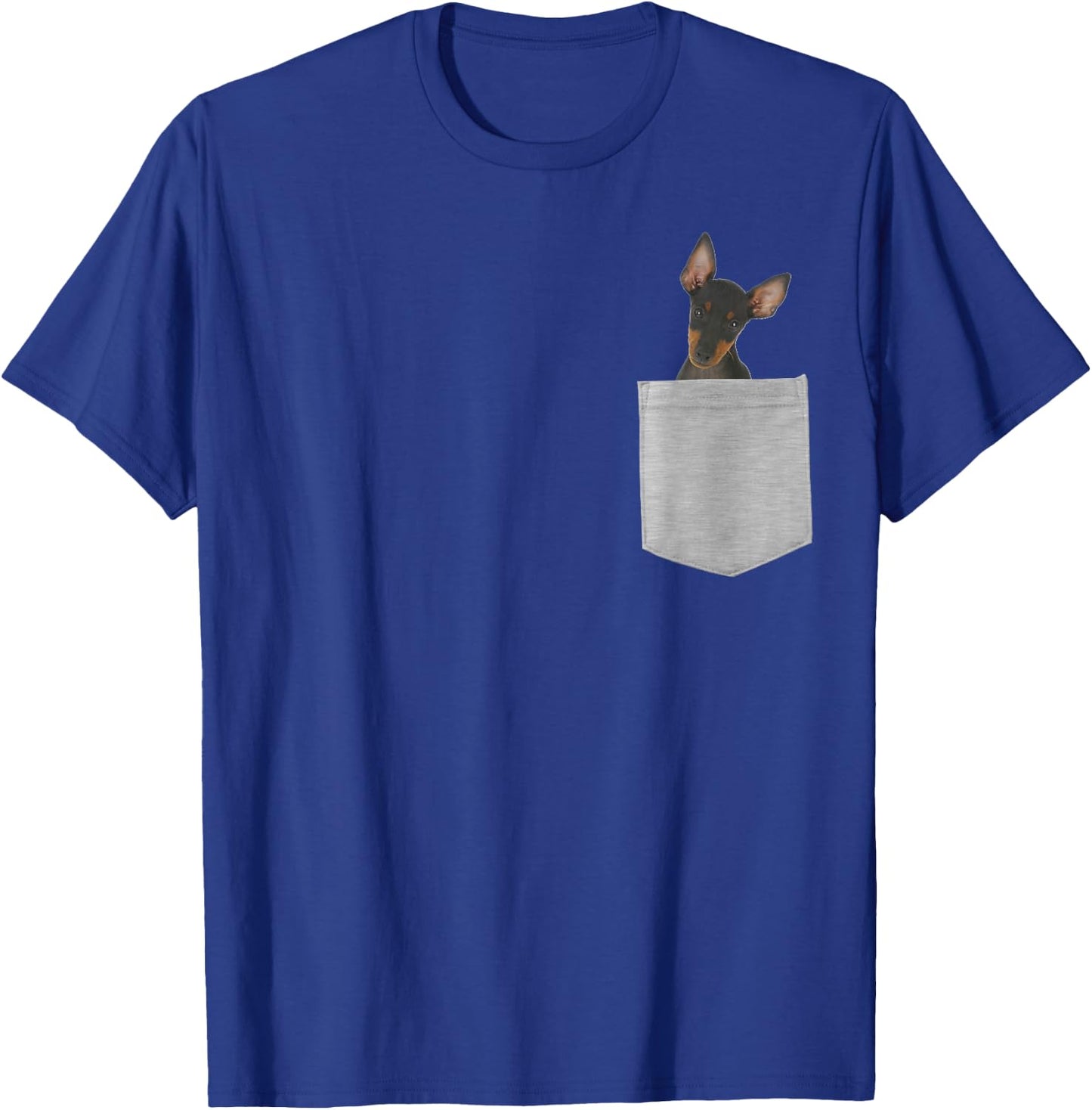 Dog in Your Pocket Manchester Terrier T-Shirt - T-Shirt | Royal