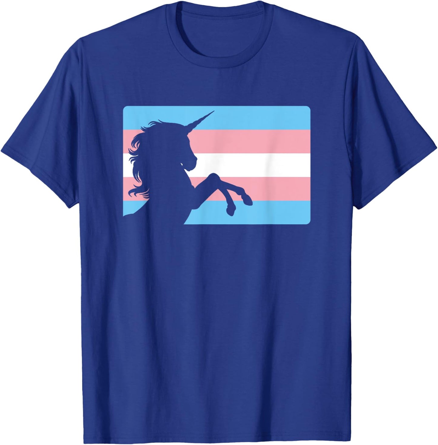Transgender Unicorn Gift Trans Pride Flag Men Women Kids T-Shirt - T-Shirt | Royal