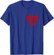 90's R&B Love Heart RnB Music T-Shirt - T-Shirt | Royal