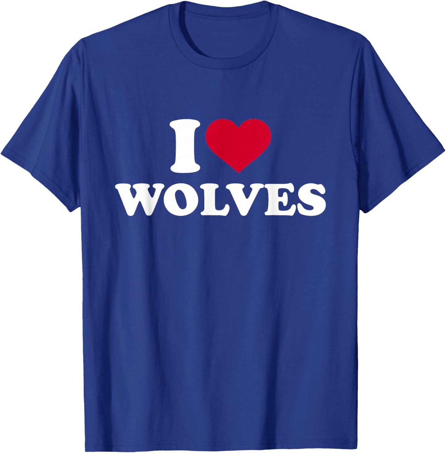I love wolves T-Shirt - T-Shirt | Royal