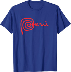 Peruvian Logo Marca Peru Nazca Lines T-Shirt - T-Shirt | Royal