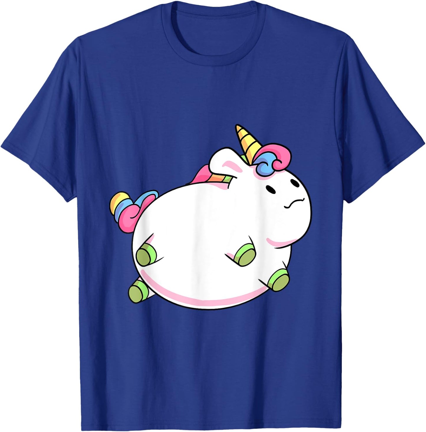 Chubby Unicorn Cute Fluffy Fat Magical Animal Girls Gift T-Shirt - T-Shirt | Royal