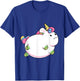 Chubby Unicorn Cute Fluffy Fat Magical Animal Girls Gift T-Shirt - T-Shirt | Royal