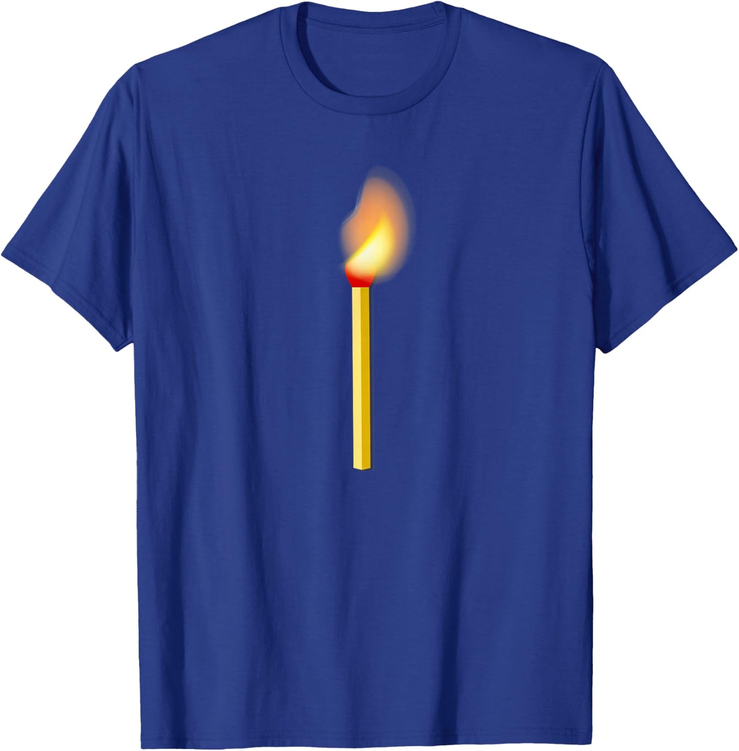 Struck match burning fire T-Shirt - T-Shirt | Royal