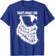 That's What I Do I Grow a Beard And I Know Things - Gift T-Shirt - T-Shirt | Royal