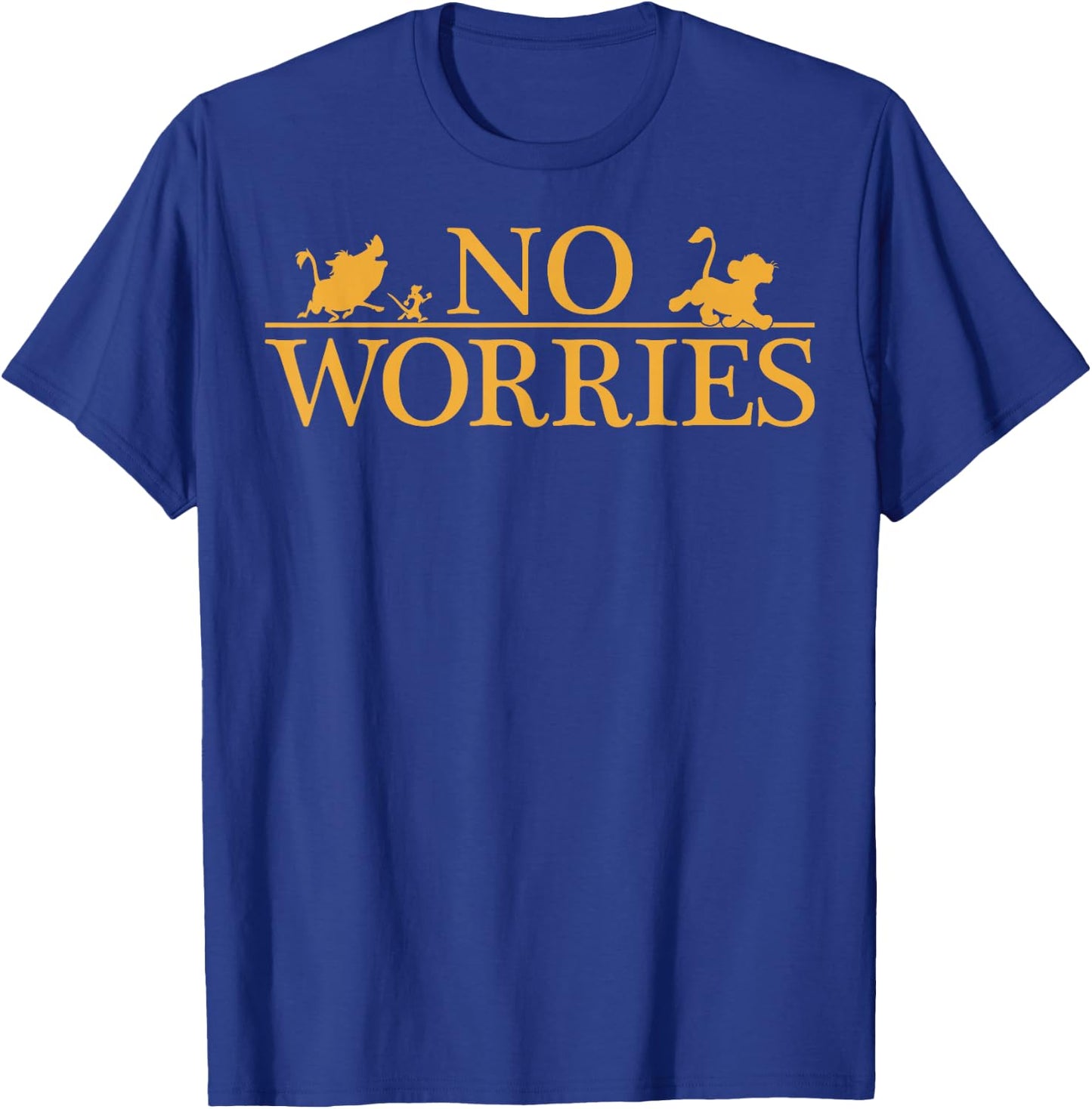 Disney Lion King No Worries Font Simba Graphic T-Shirt - T-Shirt | Royal