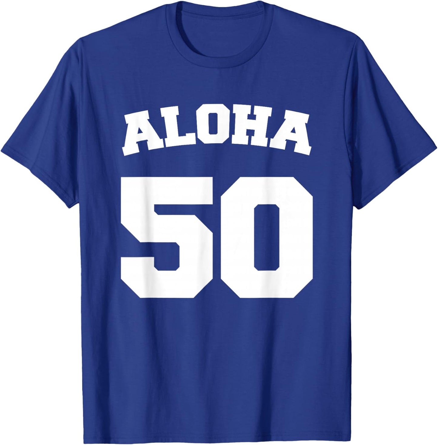 Aloha Hawaii 50th State T-Shirt - T-Shirt | Royal