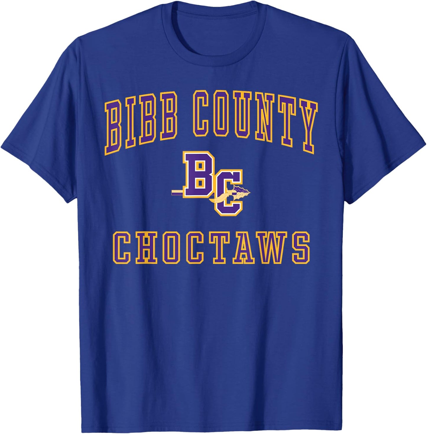 Bibb County High School Choctaws C1 T-Shirt - T-Shirt | Royal
