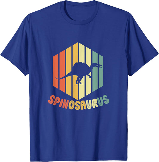 Retro Spinosaurus Dinosaur Paleontolgy Funny Gift T-Shirt - T-Shirt | Royal
