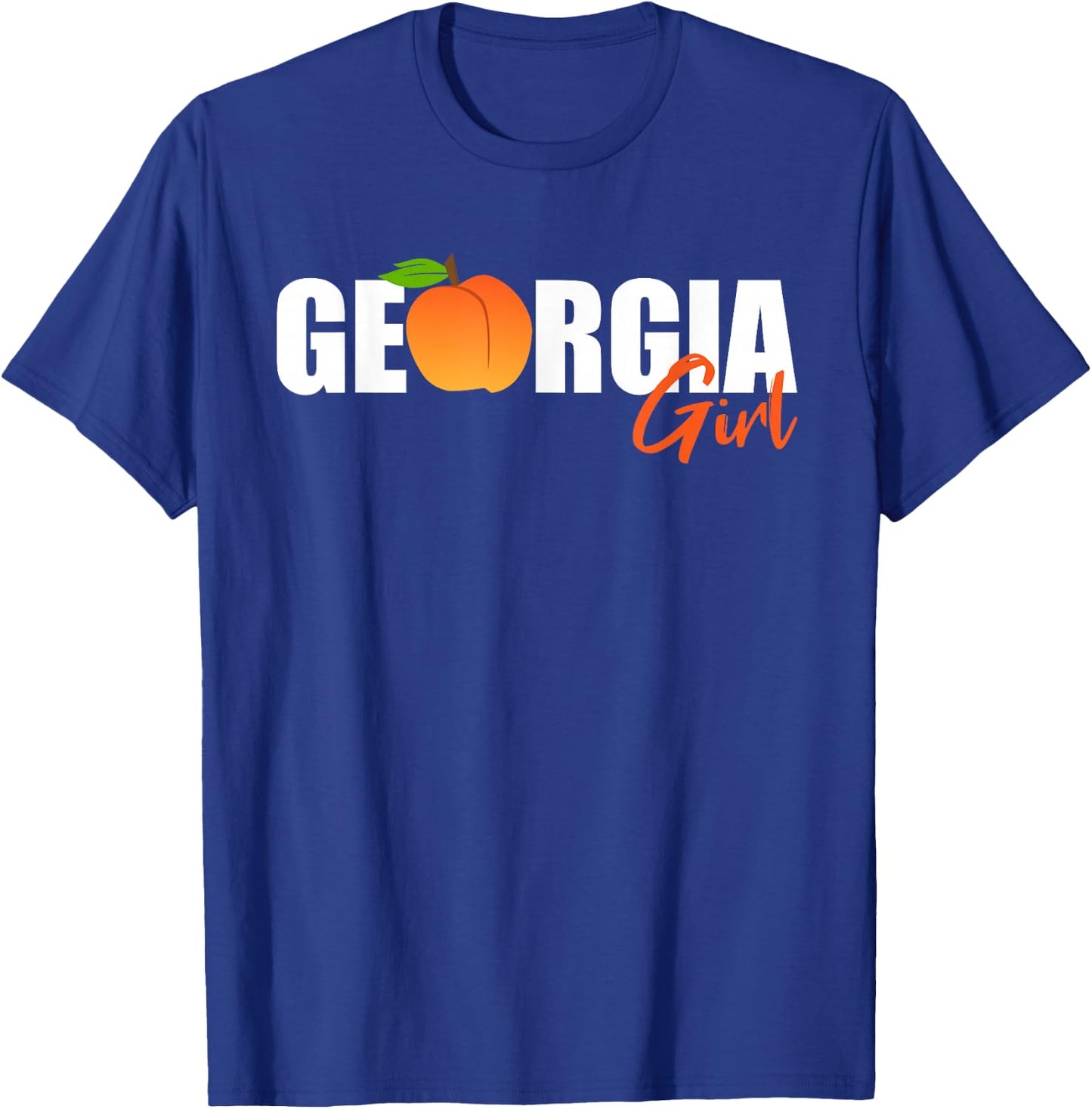 Georgia Girl-Georgia Peach-State Of Georgia T-Shirt - T-Shirt | Royal