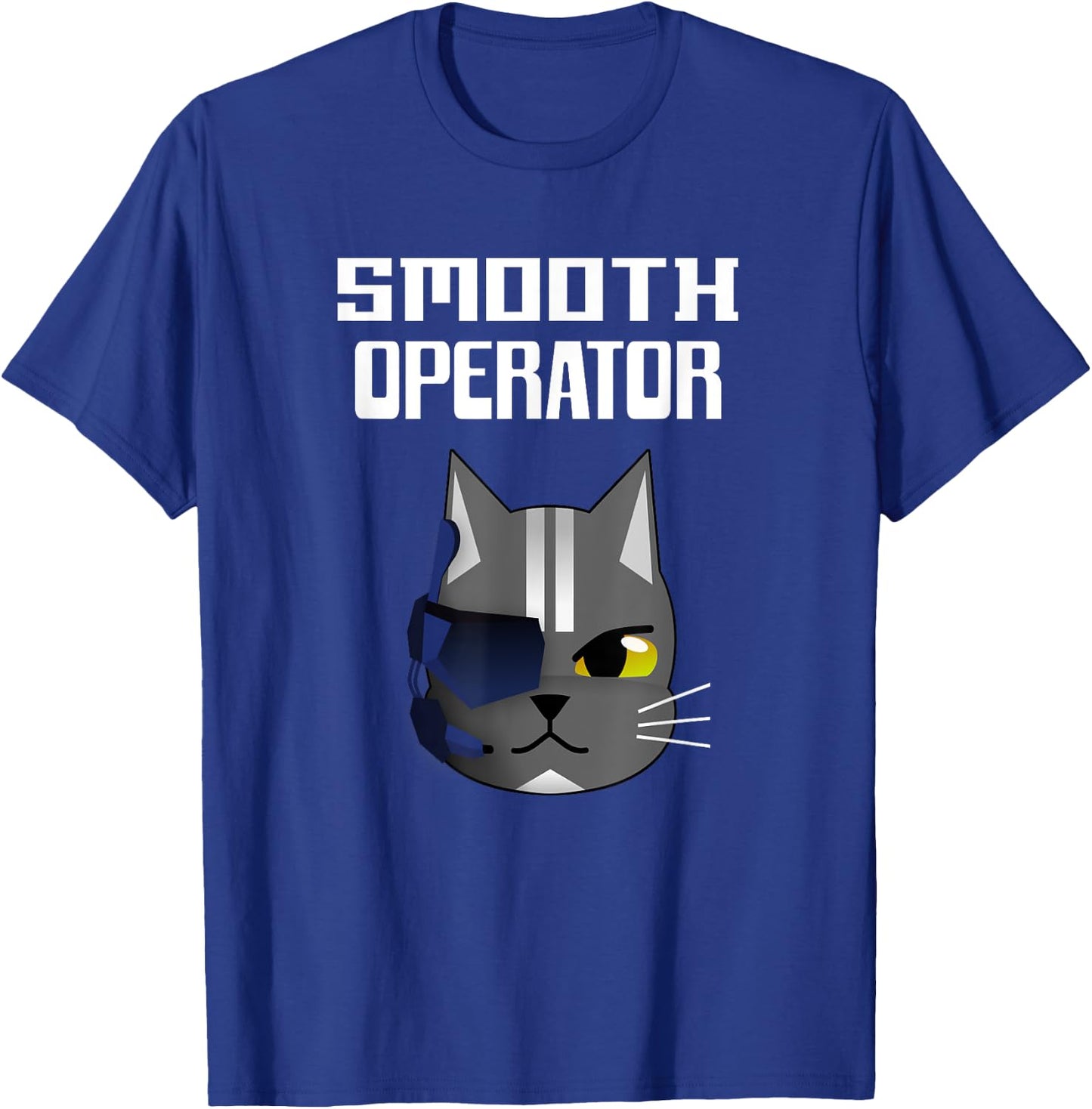 Funny Cat ; Smooth Operator Cat Shirt for Cat Lovers Women Kids T-Shirt - T-Shirt | Royal
