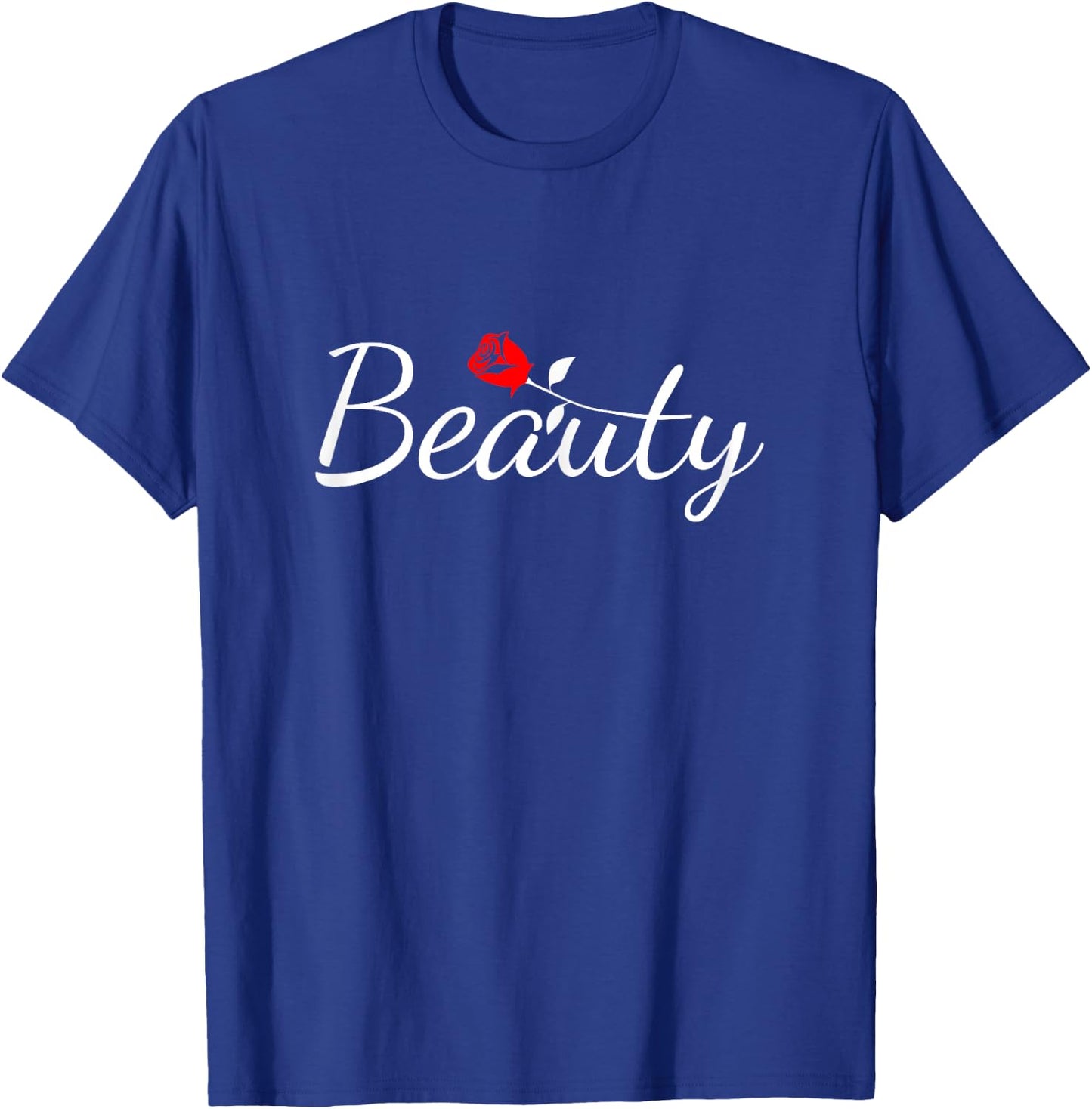 Her Beauty and His Beast Matching Couples T-Shirt - T-Shirt | Royal