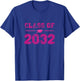 Class of 2032 Grow With Me Shirt T-Shirt - T-Shirt | Royal