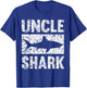 Uncle Shark T Shirt- Birthday Gift Shirt For Shark Lovers T-Shirt - T-Shirt | Royal