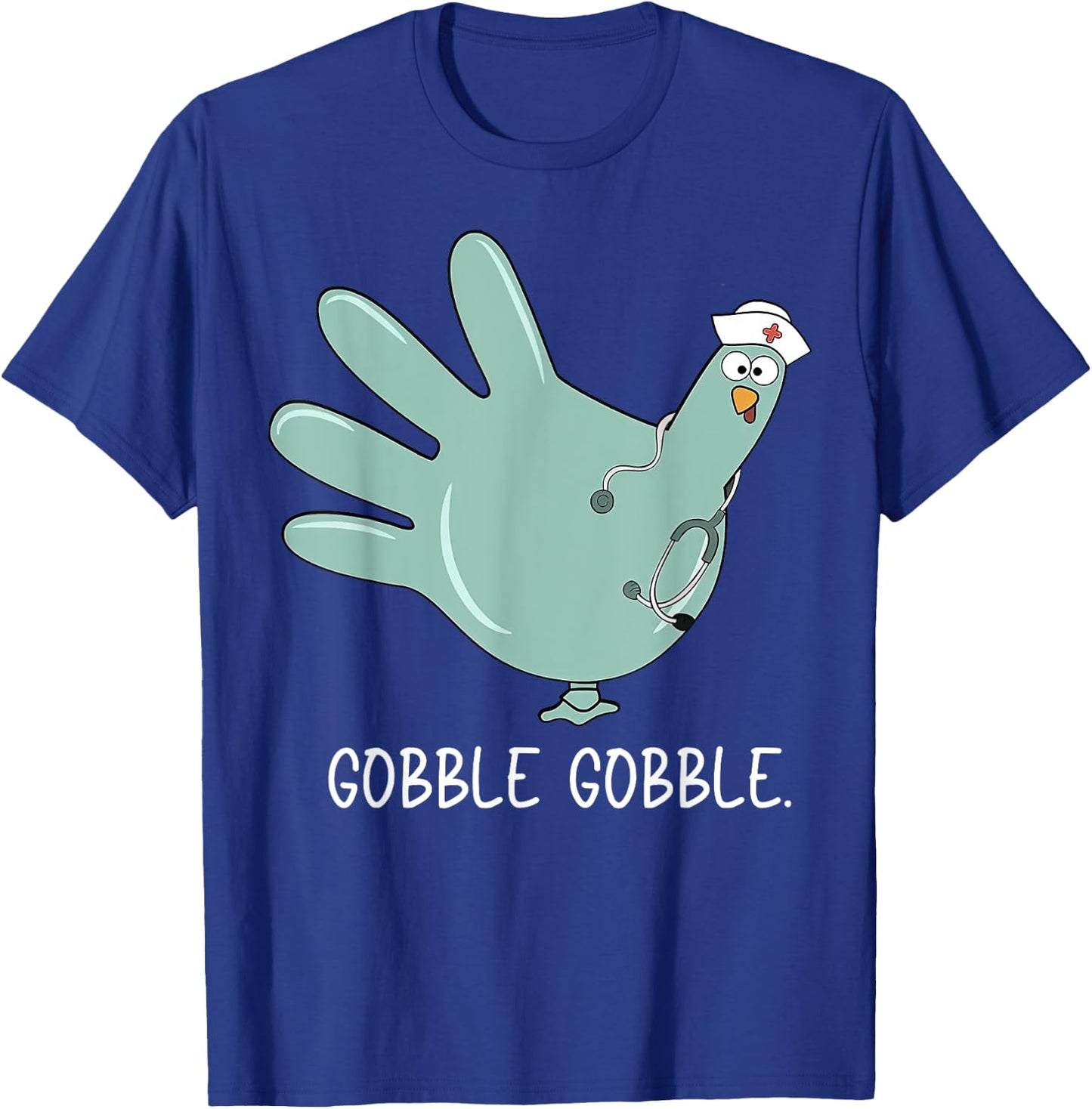 Turkey Glove Nurse Thanksgiving T-Shirt - T-Shirt | Royal