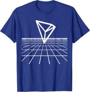 Tron Crypto Logo The Grid TRX T-Shirt - T-Shirt | Royal