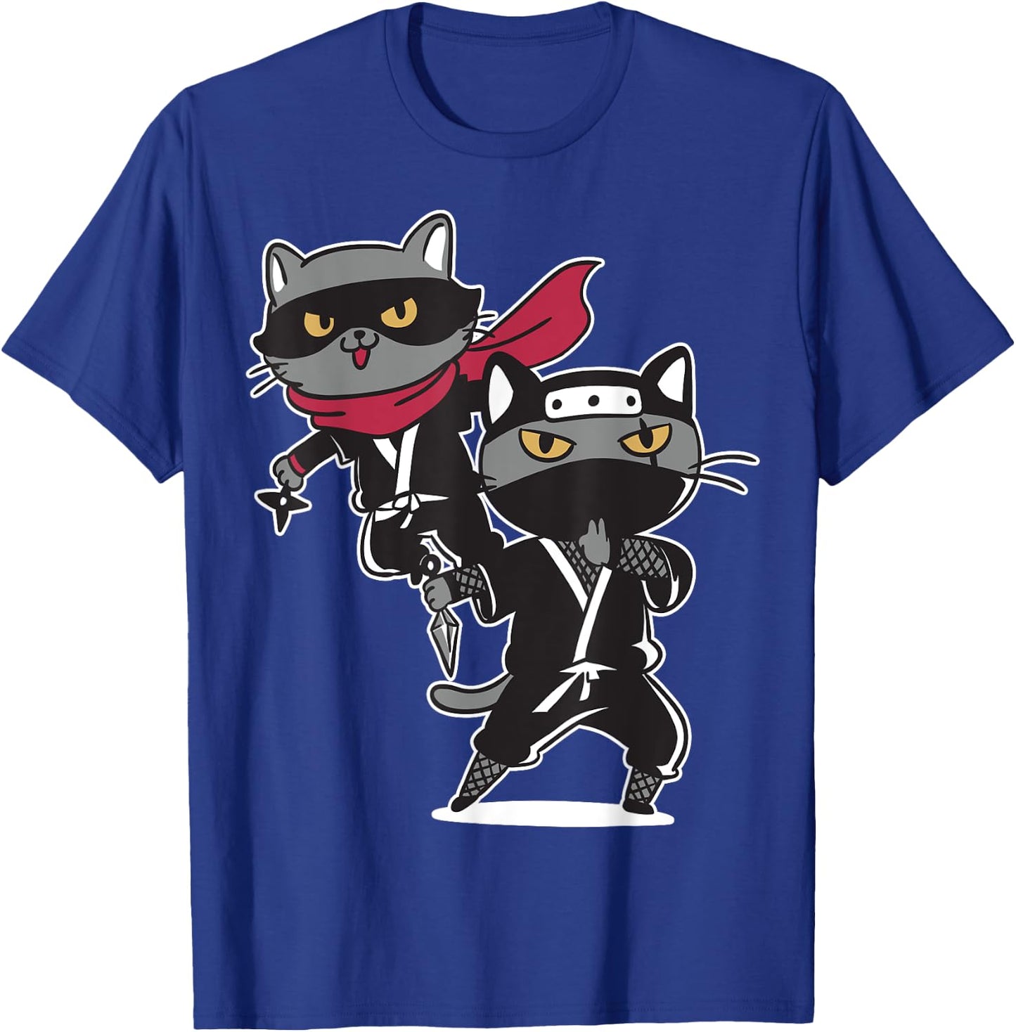Cat Ninja Shirts for Boys Girls Men Women Kids T-Shirt - T-Shirt | Royal