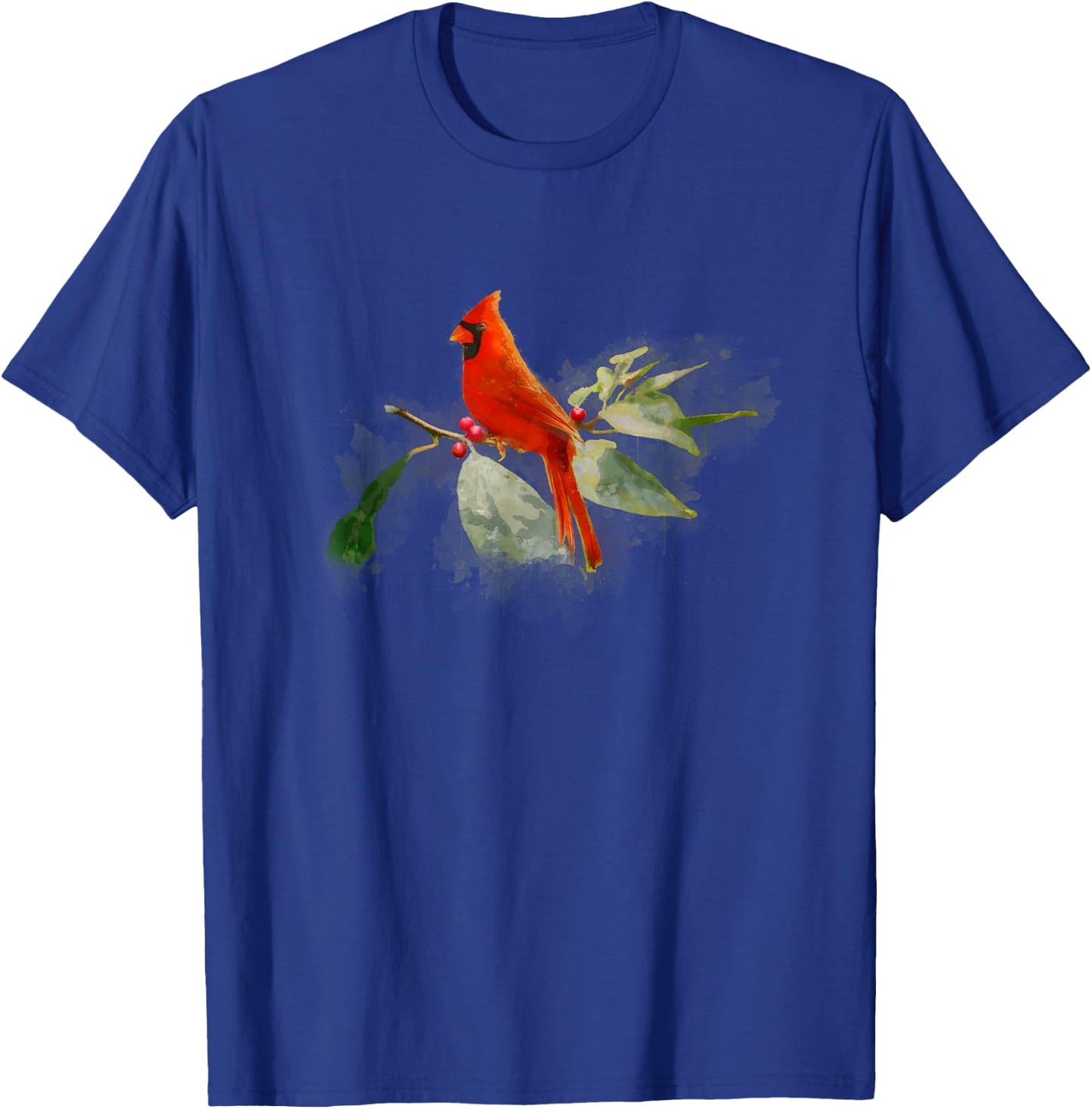 Wild Red Cardinal Bird T-Shirt - T-Shirt | Royal