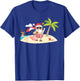 Santa Claus Surfing Hawaiian T-Shirt - T-Shirt | Royal