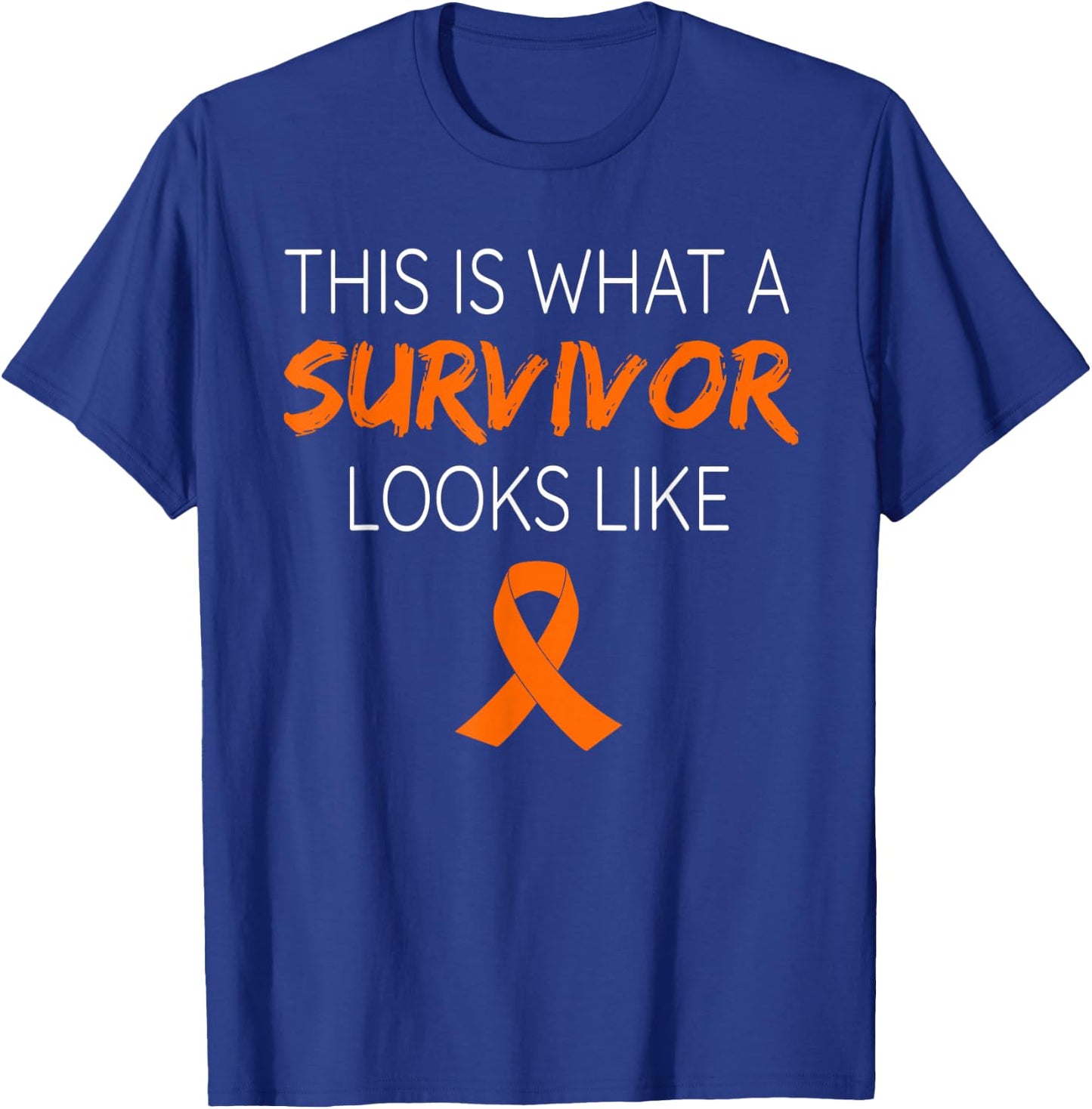This Is What A Survivor Looks Like Leukemia Awareness T-Shirt - T-Shirt | Royal