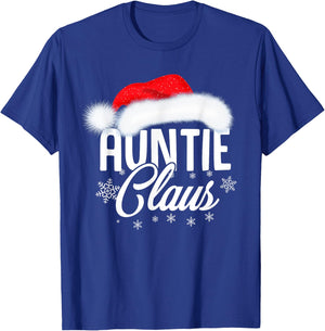 Auntie Claus Christmas Shirt Auntie Christmas T-Shirt - T-Shirt | Royal