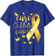 Cure Childhood Cancer with Gold Ribbon T-Shirt - T-Shirt | Royal