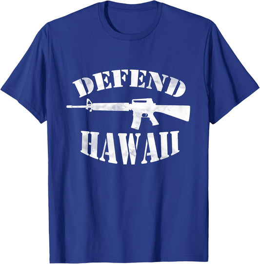Defend Hawaii (light ink) T-Shirt - T-Shirt | Royal