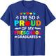 Proud Of My Preschool Graduates Graduate Kids Boys Girls T-Shirt - T-Shirt | Royal