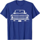 67-72 C10 Custom Front Grill Profile C10 Truck Silhouette T-Shirt - T-Shirt | Royal