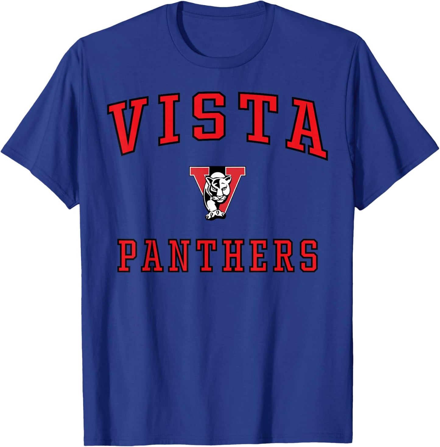 Vista High School Panthers C1 T-Shirt - T-Shirt | Royal