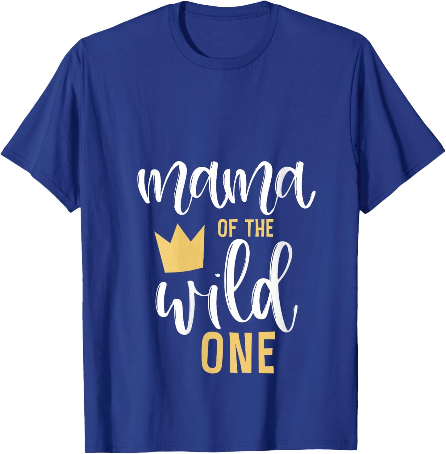Mama of The Wild One 1st Birthday Matching First Thing Mommy V-Neck T-Shirt - T-Shirt | Royal