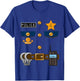 Kids Policeman Costume Funny Birthday 4 Year Old T Shirt T-Shirt - T-Shirt | Royal