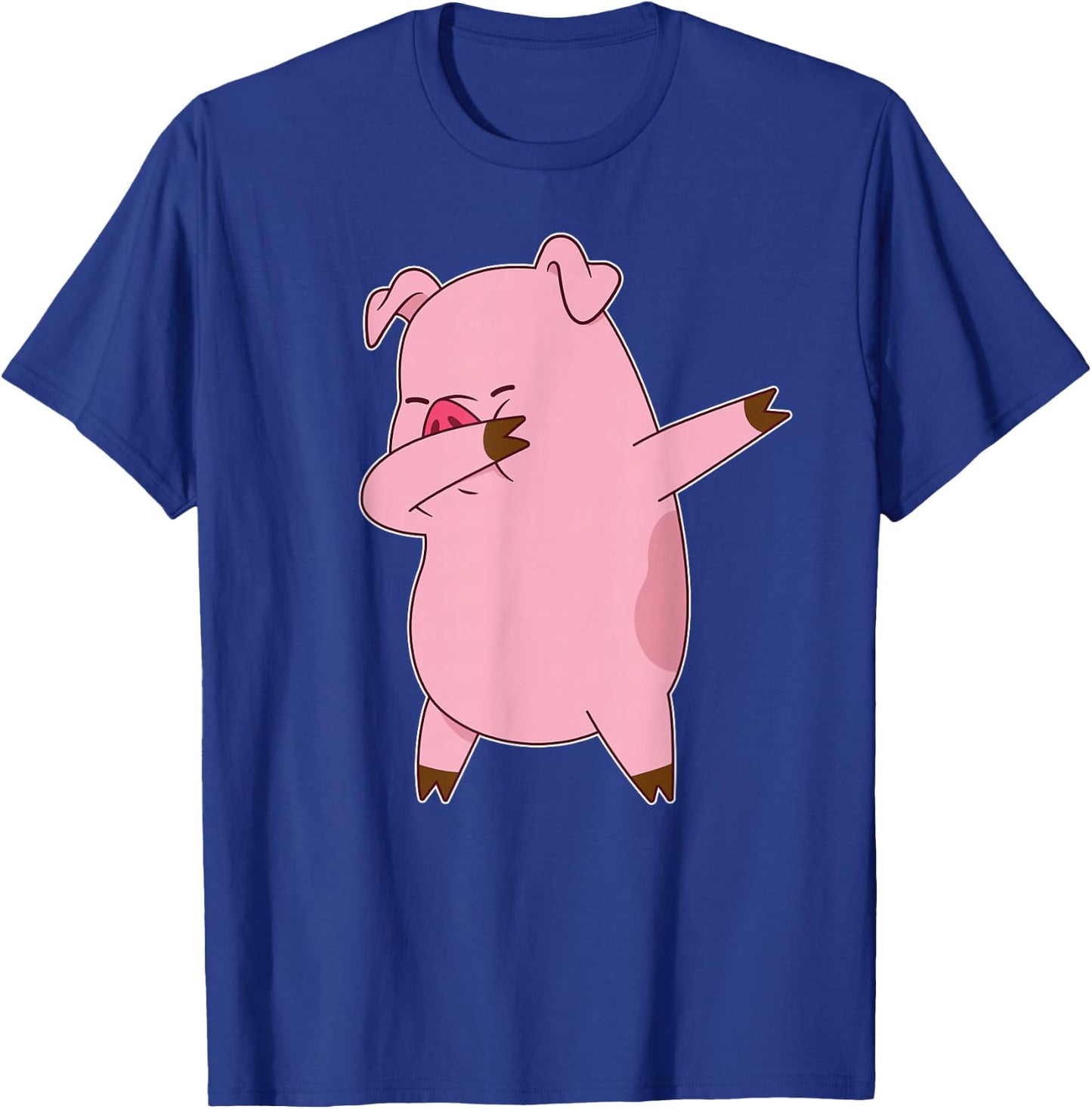 Pig Dabbing Dab Dance Funny Novelty T-Shirt - T-Shirt | Royal