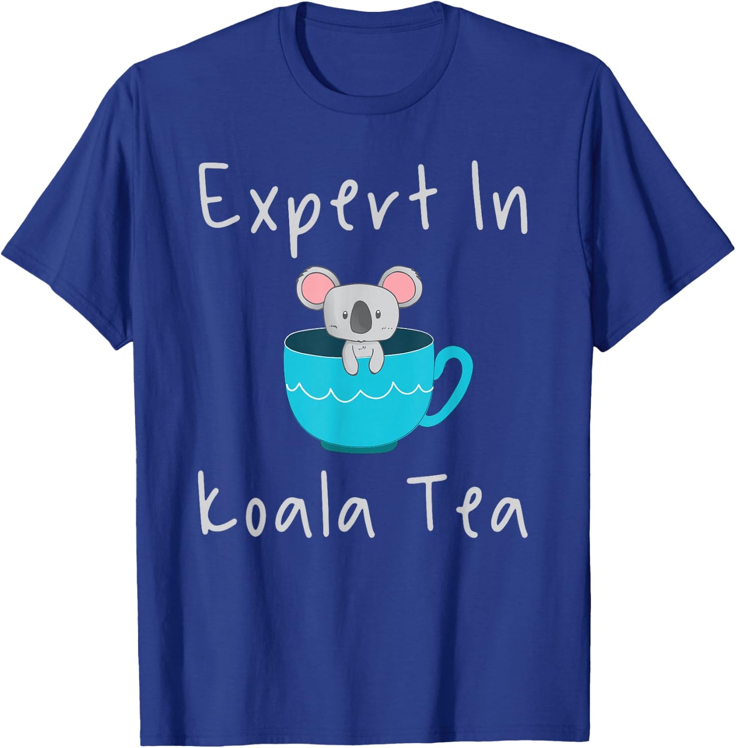 Expert in Koala Tea Pun Quality Control Manager Specialist T-Shirt - T-Shirt | Royal