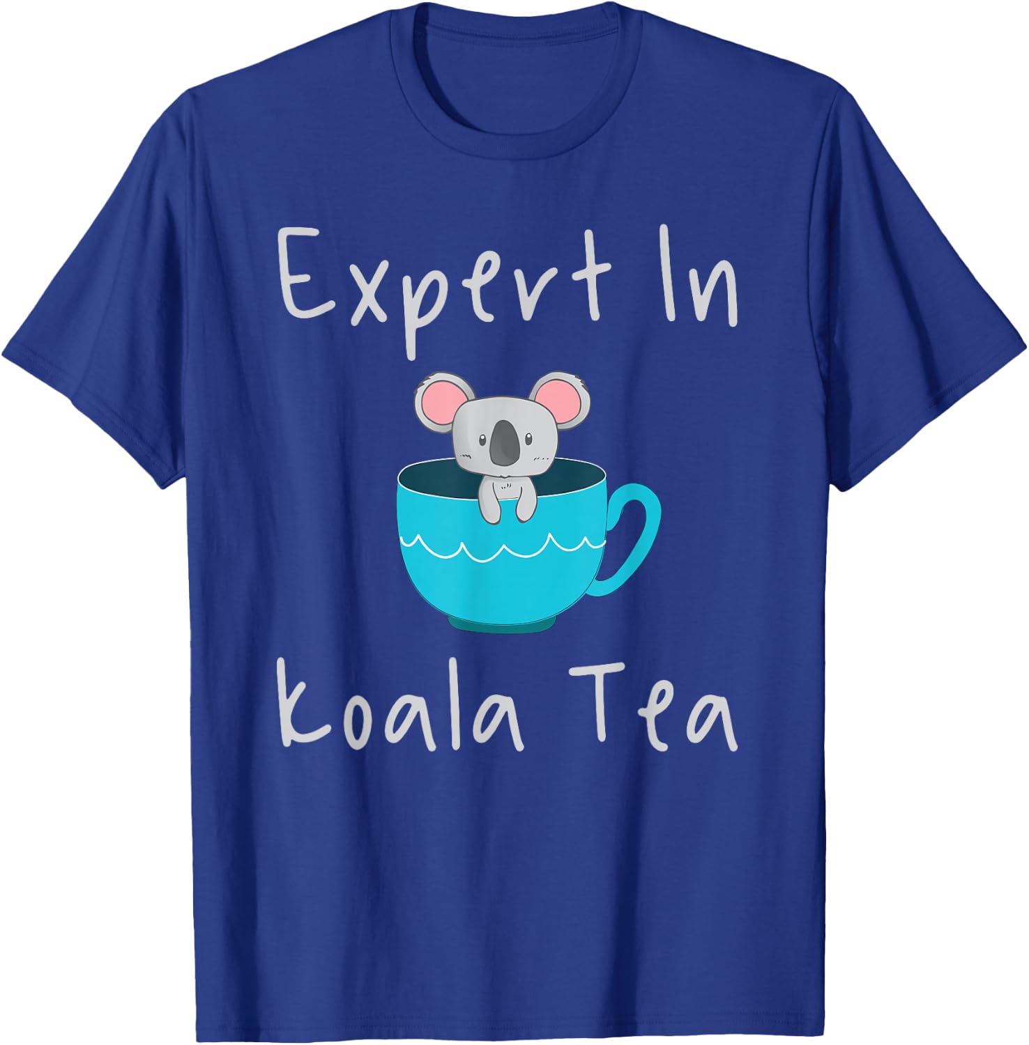 Expert in Koala Tea Pun Quality Control Manager Specialist T-Shirt - T-Shirt | Royal