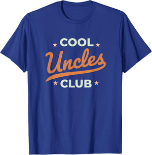 Cool Uncles Club Retro Script Funny Uncle Pride Men T-Shirt - T-Shirt | Royal