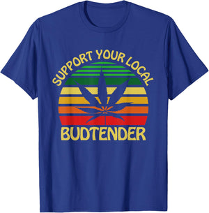 Budtender for Cannabis Weed Shop Dispensary Fans T-Shirt - T-Shirt | Royal