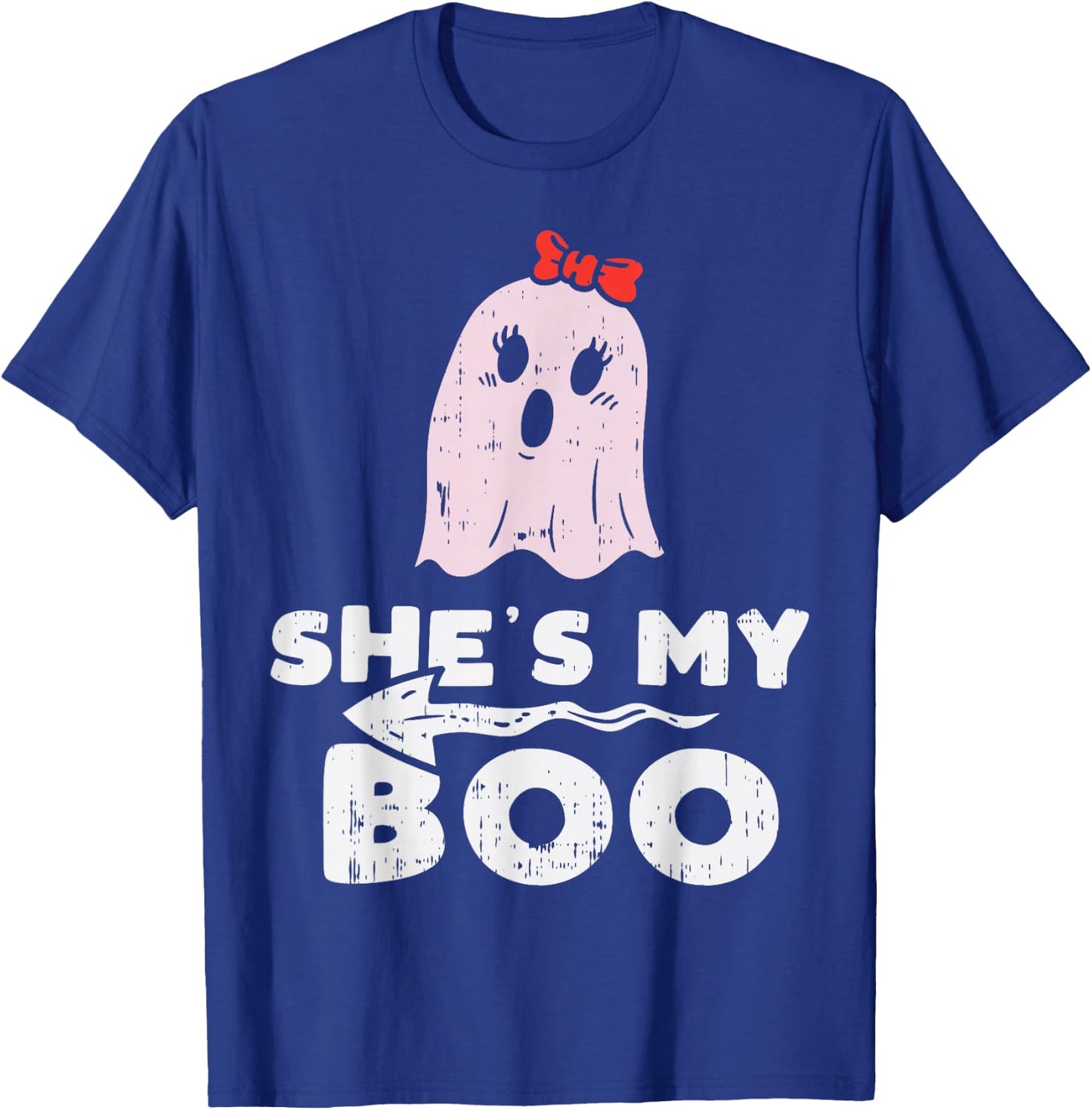 Shes My Boo Cute Matching Couple Halloween Costume Boyfriend T-Shirt - T-Shirt | Royal