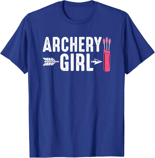 Cute Archery Girl T-Shirt - T-Shirt | Royal