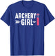Cute Archery Girl T-Shirt - T-Shirt | Royal